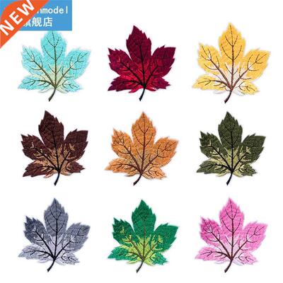 9pcs Leaf Embroidery Patches Dress Clothing  Maple Leaf E