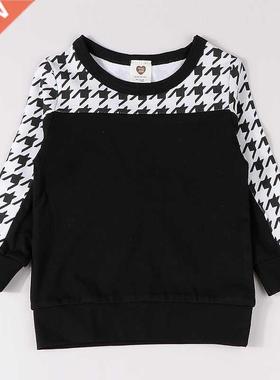 New casual outfit for kids long sleeves autumn winter contra