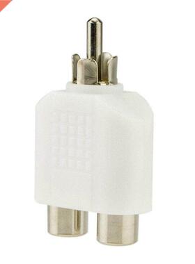 4pcs RCA Y Splitter AV Audio Video Plug Converter 1-Male to