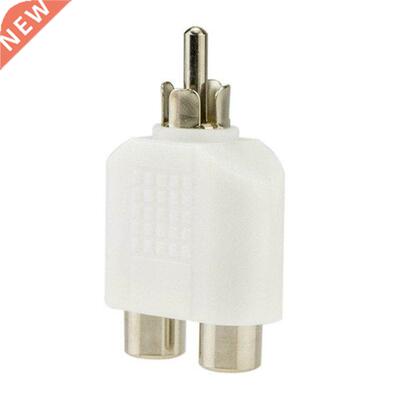 4pcs RCA Y Splitter AV Audio Video Plug Converter 1-Male to