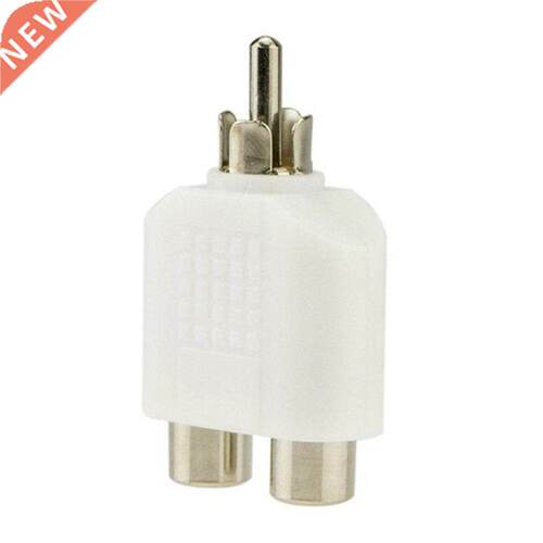 4pcs RCA Y Splitter AV Audio Video Plug Converter 1-Male to