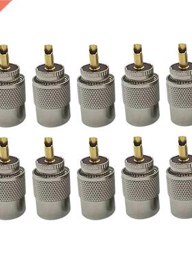 10pcs UHF PL259 Mle Twist-on Connectors RG8 RG58 RF