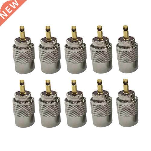 10pcs UHF PL259 Mle Twist-on Connectors RG8 RG58 RF