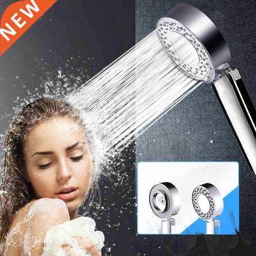 3-in-1Double Sided Shower Head Water Saving Round ABS