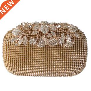 Unique Gd Rhinestone Evening bag Clutch Purse Party Bridal