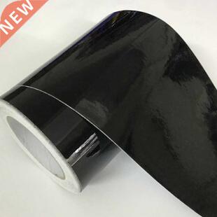 10cm Width Gloss Black Air-Release Vinyl Wrap Roll Glossy Ca