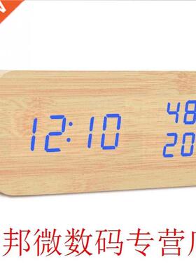 Desktop Wood Living Room Electronic Multifunction LED Displa