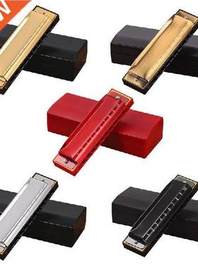 10 Hole 20 Tone Diatonic Harmonica with Case, Standard, for