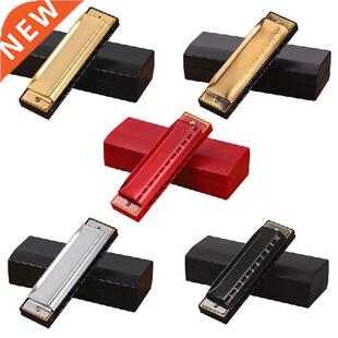 10 Hole 20 Tone Diatonic Harmonica with Case, Standard, for