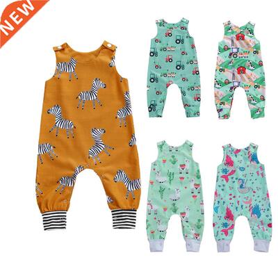Citgeett Summer Newborn Baby Boys Girls Cotton Romper Sleeve