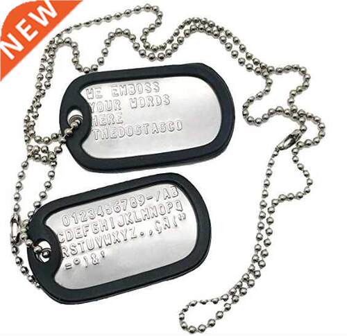Stainless Steel The Dog Tag Military Set of 2 Personalised N