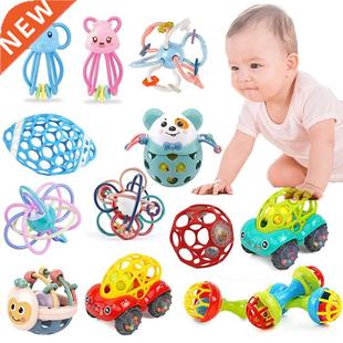 Newborn Games Baby Toys 0 12 Months Soft Baby Teether Rattle