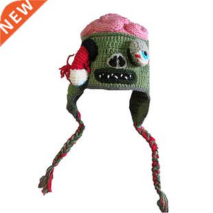 Zombie Eyes Knitted Beanies Party Halloween Costume Accessor