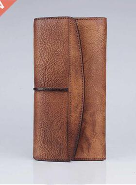 Vintage Women Leather Wallet Short Slim Male Purses Money Cr