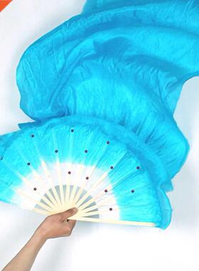 1.8m Hand Made Colorful Silk Fans Dancing oo Long Silk