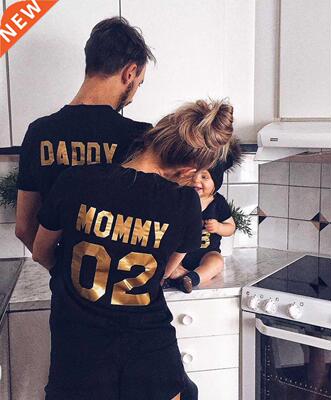 Family Matching Clothes Family Look Cotton T-irt DADDY MO