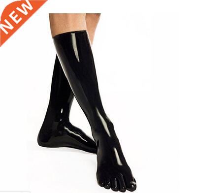 0.4mm Latex fetish latex socks seless 3D toe socks tight f