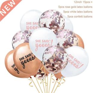 YORIWOO Wedding Party To Be Bride Latex oon Confetti Baloon