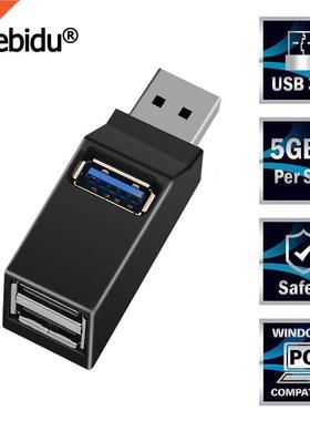 Portable Mini  Ports USB .0 Hub High Speed Data Transfer S