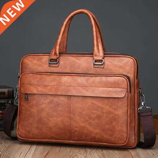 2021 Brand Business Men's Briefcase High Quality Totes Leath