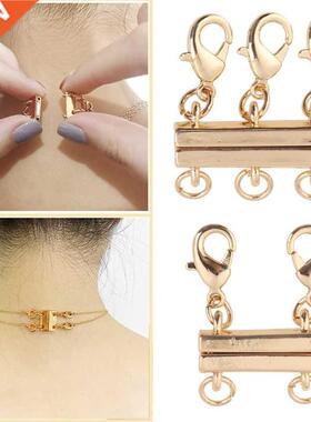 Layered Necklace Clasp Magnetic Jewelry Double Triple Clasps