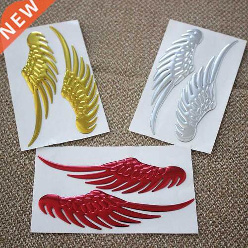 1pair Pvc Soft Rubber Big Wings Car Stickers Car Personalize