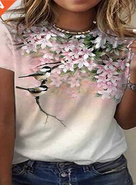 2022 Summer Daily Outdoor Streetwear Women's Clothing Crew N