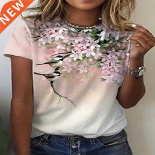 2022 Summer Daily Outdoor Streetwear Women's Clothing Crew N
