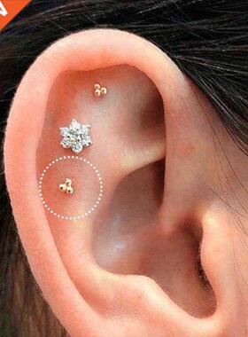 1Pcs Stainless Steel Mini Stud Earrings Butterfly Snake Star