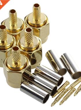5Pcs SMA Male Plug Straight Crimp RG16 RG174 Rf Adapter Con