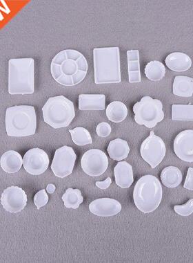 33Pcs/Set Acrylic Kitchen Mini Cup Plate Dish Tableware