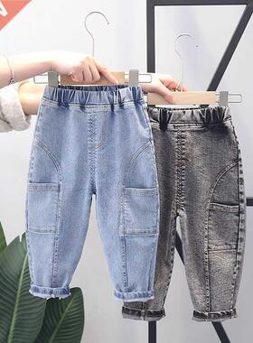 2022 New Girls Kids Autumn Spring Clothes Boys Trousers Chil