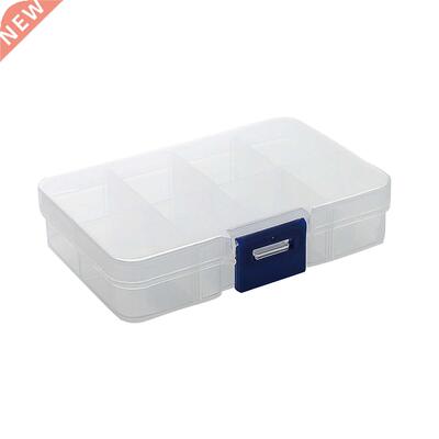 8 Grid Clear Plastic Box For Trifles Parts Tools Storage Box