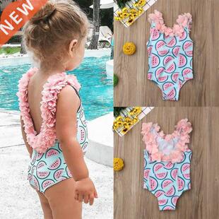 2020 Hot Sale Toddler Infant Baby Girls Watermelon Swimsuit