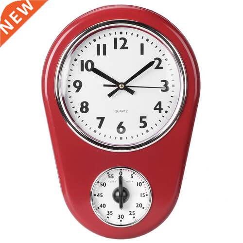 Vintage Wall Big Watch Hanging Clock Home Kitchen Timer Livi