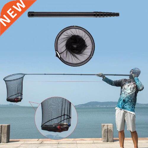 High Quality Carbon Fishing Net Fish Landing Hand Net
