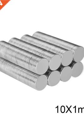 50~800PCS 10x1 mm Strong Neodymium Magnet 10mm X 1mm Permane