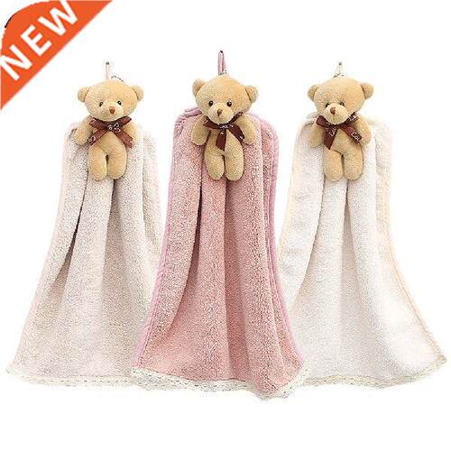 Quick-Dry Hand Towel Cute ear Coral Fleece Holdale