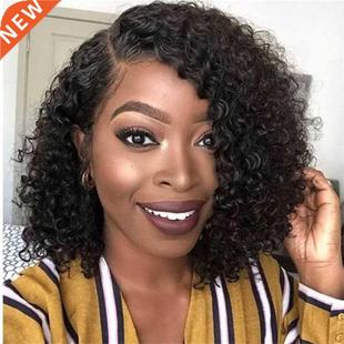 anda Pixie Cut Curly Human Hair Wigs razilian Water Wave
