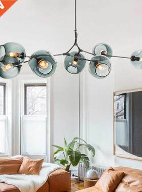 Nordic Loft Garllery Glass Pendant Light Art Molecular e Des