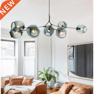 Nordic Loft Garllery Glass Pendant Light Art Molecular e Des