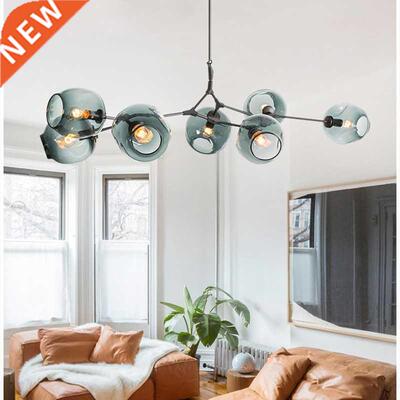 Nordic Loft Garllery Glass Pendant Light Art Molecular e Des