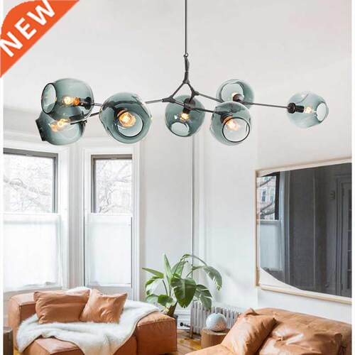 Nordic Loft Garllery Glass Pendant Light Art Molecular e Des
