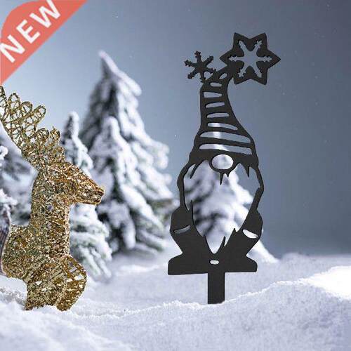 Hot Sale Metal Winter Gnome Decoration, Garden Ground Arts,