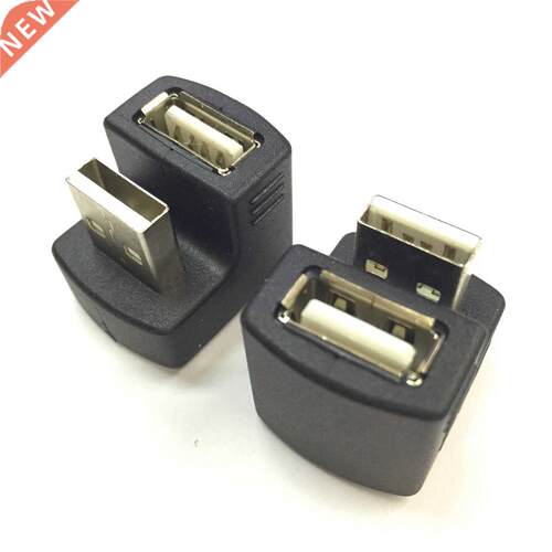 USB 2.0 dpter  Mle to Femle Extension 90 180 Degree Bl