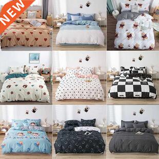 Faion Print Waed Cotton Bedding Set Queen Comfortable Be