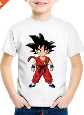 Cartoon Print Toddler Children T-irts Kids Anime Summer Fu