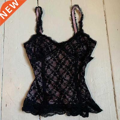 2000s Retro Aesthetic Slim Fit Backless Milkmaid Top Vintage