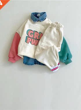 MILANCEL Autumn Baby Clothes Set Boys Hoodies Pants 2 Pcs Gi