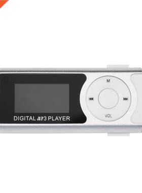 USB Clip MP3 Media Player LCD Screen Support 16GB TF LED Lig